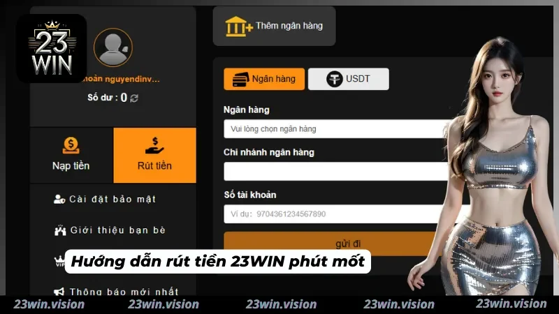 Hướng dẫn rút tiền siêu tốc